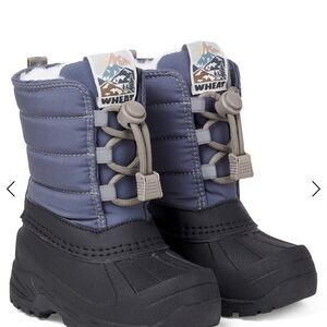 Wheat Boys' Blue and Black Winter Boots